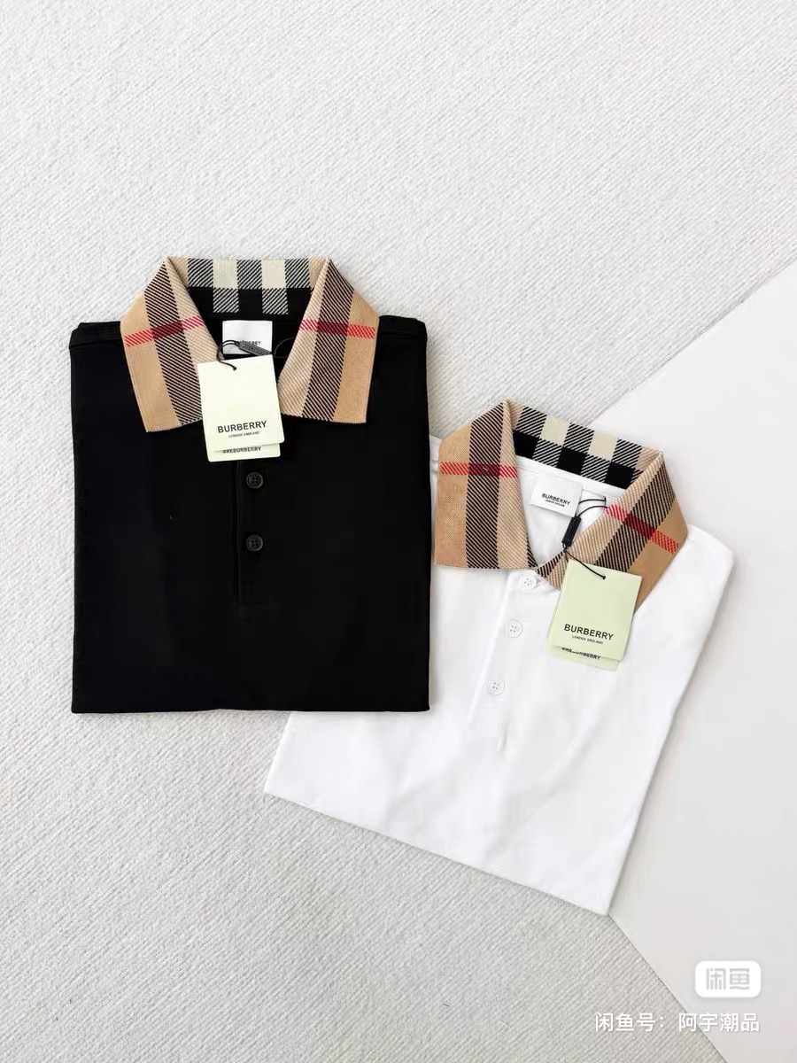 חולצת פולו בסגנון Burberry